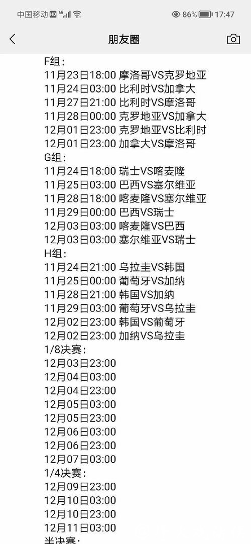 世界杯赛程全面解析与详细介绍